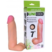Фаллическая насадка Харнесс UNICOCK 7  - 19 см. - LOVETOY (А-Полимер) - купить с доставкой в Копейске