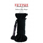 Черная веревка для фиксации Deluxe Silky Rope - 9,75 м. - Pipedream - купить с доставкой в Копейске