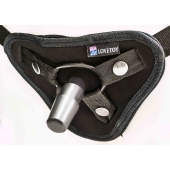 Страпон с 2 насадками и вибрацией UniStrap - 19 и 12 см. - LOVETOY (А-Полимер) - купить с доставкой в Копейске