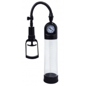 Чёрная вакуумная помпа A-toys с манометром и прозрачной колбой - A-toys - в Копейске купить с доставкой