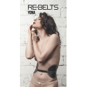 Пояс с клёпками Yona Black - Rebelts - купить с доставкой в Копейске