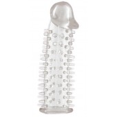 Прозрачная насадка на половой член с закрытой головкой и шипами - 12,5 см. - ToyFa - в Копейске купить с доставкой