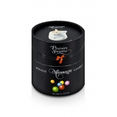 Массажная свеча с ароматом бубль-гума Bougie de Massage Gourmande Bubble Gum - 80 мл. - Plaisir Secret - купить с доставкой в Копейске