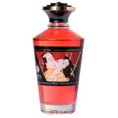 Массажное интимное масло с ароматом клубничного вина - 100 мл. - Shunga - купить с доставкой в Копейске