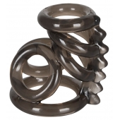 Дымчатая насадка на пенис и мошонку с гребнем Penis Hodenring - Orion - в Копейске купить с доставкой