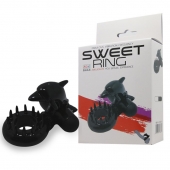 Чёрное эрекционное виброкольцо Sweet Ring с дельфинчиком - Baile - в Копейске купить с доставкой