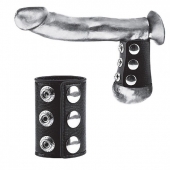 Утяжка на пенис на кнопочках 100% PVC STRAP WITH METAL SNAP - BlueLine - купить с доставкой в Копейске