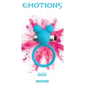 Голубое эрекционное виброколечко Emotions Minnie Breeze - Lola Games - в Копейске купить с доставкой