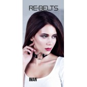 Чёрный чокер-кляп Iman Black - Rebelts - купить с доставкой в Копейске