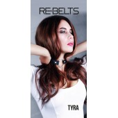 Чёрный кожаный чокер-кляп Tyra Black - Rebelts - купить с доставкой в Копейске