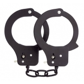 Чёрные наручники из листового металла BONDX METAL CUFFS BLACK - Dream Toys - купить с доставкой в Копейске