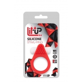 Красное эрекционное кольцо LIT-UP SILICONE STIMU RING 1 RED - Dream Toys - в Копейске купить с доставкой
