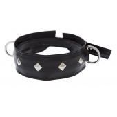 Полиуретановый ошейник с пуклями и D-кольцами Collar with Studs - Blush Novelties - купить с доставкой в Копейске