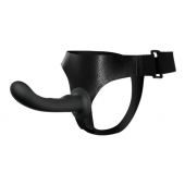 Страпон с изогнутой головкой Ultra Harness Curvy Dildo - 15,8 см. - Baile - купить с доставкой в Копейске