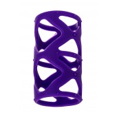 Фиолетовая насадка-сетка на пенис - 7,5 см. - A-toys - в Копейске купить с доставкой