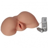 Телесная вибровагина из киберкожи с выносным пультом - LOVETOY (А-Полимер) - в Копейске купить с доставкой