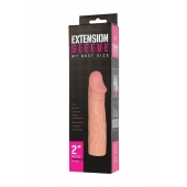 Телесная насадка-удлинитель Extension sleeve - 17 см. - Sitabella - в Копейске купить с доставкой
