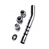 Металлический анальный душ с тремя насадками - ToyFa - купить с доставкой в Копейске