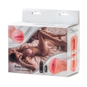 Двусторонний мастурбатор с вибропулей Satisfaction Babylicious - Lola Games - в Копейске купить с доставкой