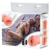 Двусторонний мастурбатор с вибропулей Satisfaction Lucky charm - Lola Games - в Копейске купить с доставкой