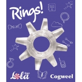Прозрачное эрекционное кольцо Rings Cogweel - Lola Games - в Копейске купить с доставкой