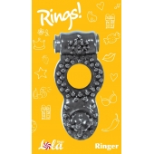 Чёрное эрекционное кольцо Rings Ringer - Lola Games - в Копейске купить с доставкой