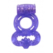 Фиолетовое эрекционное кольцо Rings Treadle с подхватом - Lola Games - в Копейске купить с доставкой