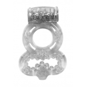 Прозрачное эрекционное кольцо Rings Treadle с подхватом - Lola Games - в Копейске купить с доставкой