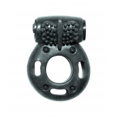 Черное эрекционное кольцо с вибрацией Rings Axle-pin - Lola Games - в Копейске купить с доставкой