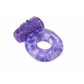 Фиолетовое эрекционное кольцо с вибрацией Rings Axle-pin - Lola Games - в Копейске купить с доставкой