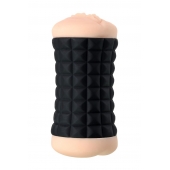 Двухсторонний мастурбатор JOS JANICE в черном цилиндре - JOS - в Копейске купить с доставкой