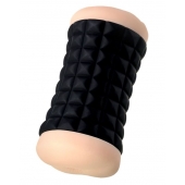 Двухсторонний мастурбатор JOS JANICE в черном цилиндре - JOS - в Копейске купить с доставкой