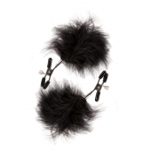 Зажимы для сосков с пухом FEATHERED NIPPLE CLAMPS - Blush Novelties - купить с доставкой в Копейске