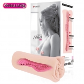 Мастурбатор-вагина Nara с двойным слоем материала - KOKOS - в Копейске купить с доставкой