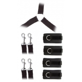 Комплект наручников и поножей LUXURIOUS BED RESTRAINT CUFF SET - Blush Novelties - купить с доставкой в Копейске
