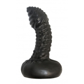 Чёрный анальный плаг с пупырышками для стимуляции простаты - 9,5 см. - LOVETOY (А-Полимер) - в Копейске купить с доставкой