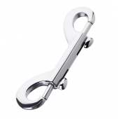 Серебристый двухсторонний карабин TOYFA Metal - ToyFa - купить с доставкой в Копейске