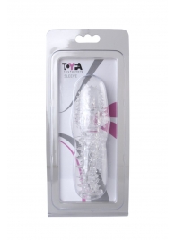 Прозрачная насадка с шишечками и шипами - 13,5 см. - Toyfa Basic - в Копейске купить с доставкой