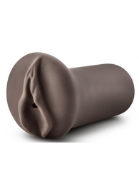 Коричневый мастубратор-вагина Nicole s Kitty - Blush Novelties - в Копейске купить с доставкой