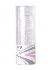 Прозрачная закрытая гелевая насадка - 13,5 см. - Toyfa Basic - в Копейске купить с доставкой