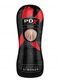 Мастурбатор-вагина Vibrating Pussy Stroker с вибрацией - Pipedream - в Копейске купить с доставкой