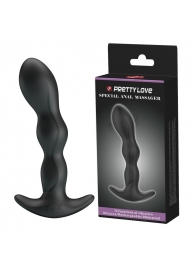 Черный анальный стимулятор простаты с вибрацией Special Anal Massager - 14,5 см. - Baile - в Копейске купить с доставкой