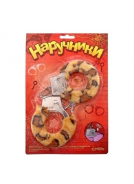 Металлические наручники с леопардовой плюшевой отделкой - Сима-Ленд - купить с доставкой в Копейске