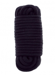 Черная веревка для связывания BONDX LOVE ROPE - 10 м. - Dream Toys - купить с доставкой в Копейске