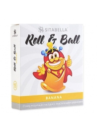 Стимулирующий презерватив-насадка Roll   Ball Banana - Sitabella - купить с доставкой в Копейске