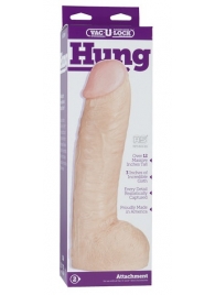 Огромная насадка-реалистик Vac-U-Lock Realistic Hung - 31,7 см. - Doc Johnson - купить с доставкой в Копейске