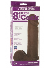 Насадка-реалистик Vac-U-Lock 8  ULTRASKYN Cock - 20,6 см. - Doc Johnson - купить с доставкой в Копейске