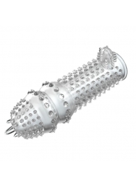 Закрытая прозрачная насадка Crystal sleeve - 14,2 см. - Erowoman-Eroman - в Копейске купить с доставкой