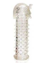 Закрытая прозрачная насадка на пенис Crystal Sleeve Faraon - 13,5 см. - Erowoman-Eroman - в Копейске купить с доставкой