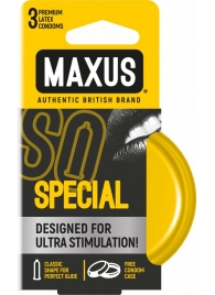 Презервативы с точками и рёбрами в железном кейсе MAXUS Special - 3 шт. - Maxus - купить с доставкой в Копейске